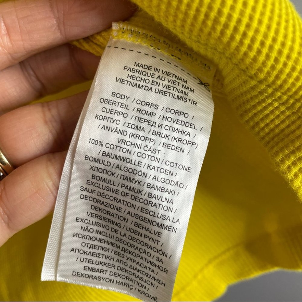Lauren Ralph Lauren Waffle Knit Puff Sleeve Top - Picture 9 of 9